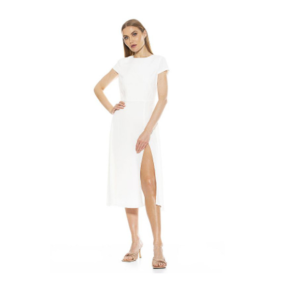Alexia Admor Dresses & Skirts - ALEXIA ADMOR Lily High-Slit Midi Dress Off White SIZE 12
